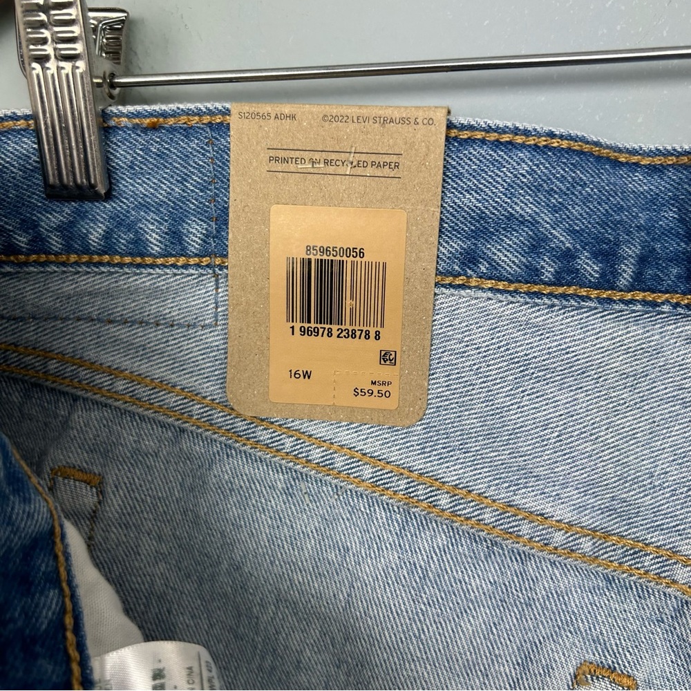 Levi’s 501 150 anniv high rise women’s denim  patch heart size 16W button fly - Picture 11 of 16